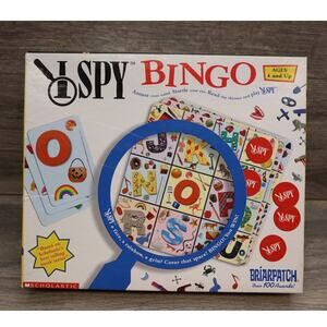 Scholastic I Spy Bingo Game Educational Learning Ages 4+ Complete Card Board